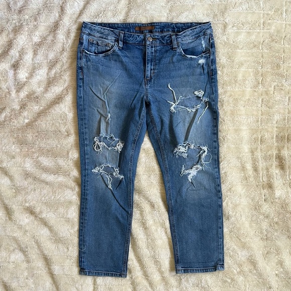 Joe's The Billie Crop Boyfriend Slim Jean Pants - Picture 1 of 6